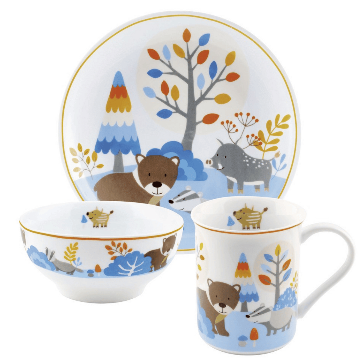 Kindergeschirr Set 3-teilig Friends