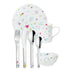 Kindergeschirr Set 7 - teilig CORA mit Gravur - 