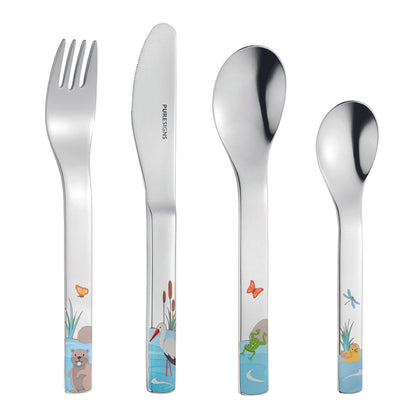 Kindergeschirr Set 7 - teilig MANAO mit Gravur - 